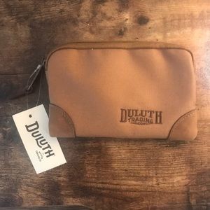 NWT Duluth Trading Co. Small Canvas Zippered Pouch Bag